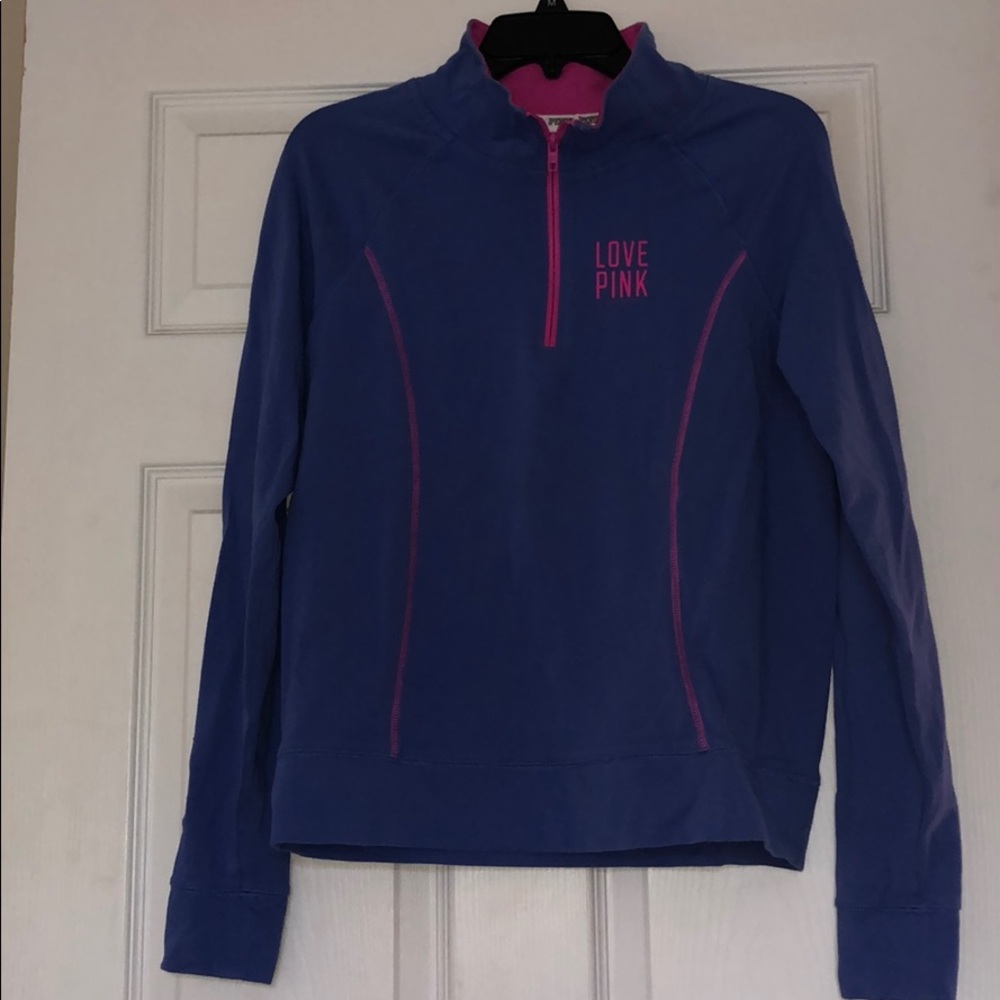 Victoria Secret Pink Brand 3/4 Zip Pull Over